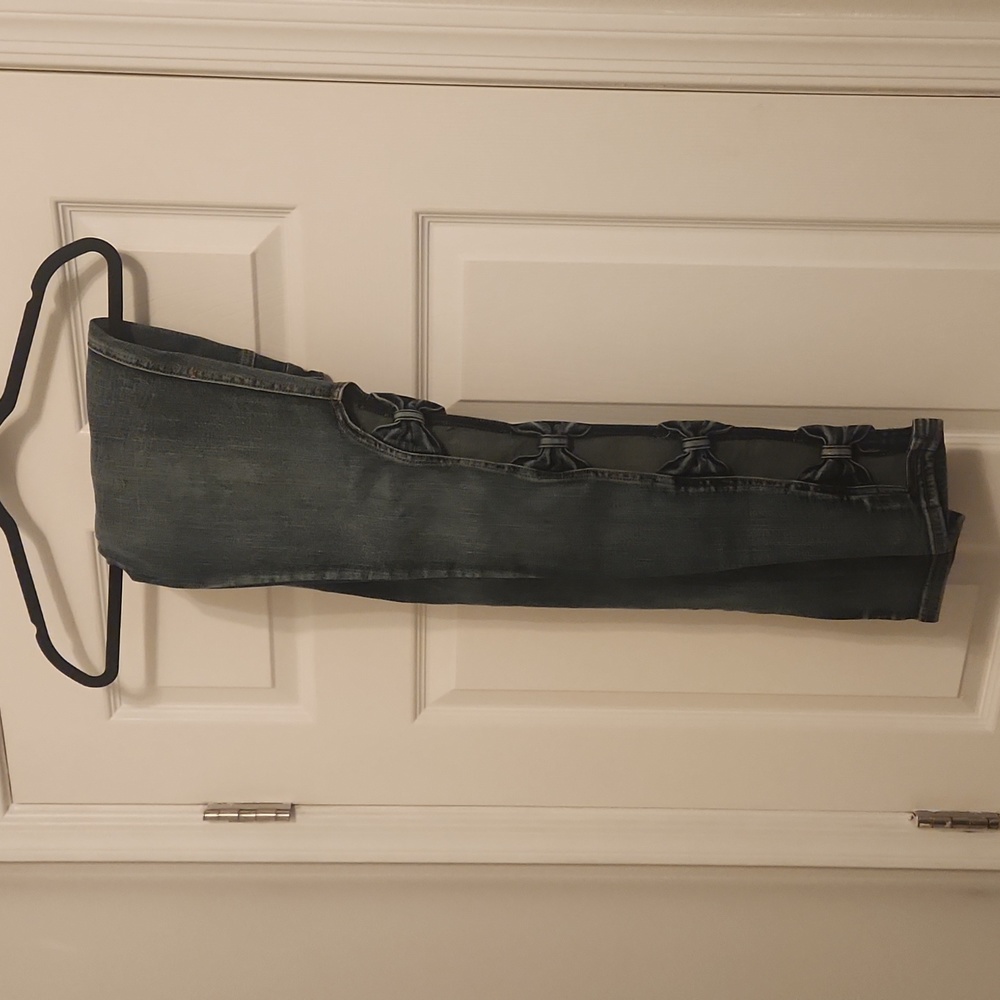 K Jordan peek a bow denim jeans NWOT